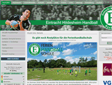 Tablet Screenshot of eintracht-handball.de